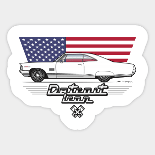 Multi-Color Body Option Apparel - Detroit iron Sticker